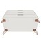 Manhattan Comfort Rockefeller Dresser and Nightstand Set, Off White and Nature 104GMC3 - alternate 3
